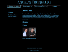 Tablet Screenshot of frongello.com